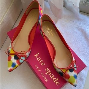 Kate Spade Sienna Multicolored Bow Kitten Heels